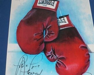 Boxing autograph Jake LaMatta Gerry Cooney Larry Holmes