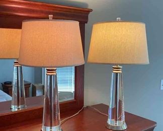 Two Glass Lamps