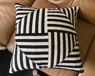 31. Jonathan Adler Black & White Pillow (14" sq)
32. Jonathan Adler Black & White Pillow (19" sq)
33. Jonathan Adler Sunglasses Pillow (14" sq)