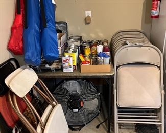 Several very nice folding chairs