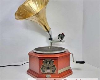 Gramophone. Record player, CD Player and AMFM Radio