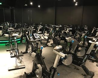 GENERAL VIEW OF THE 30 PRECOR CYCLES