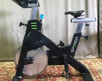 1 OF 30 PRECOR SPINNING CYCLES WITH CONSOLES. MODEL: SBK 867/869