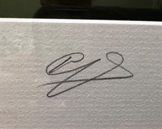 18. Signed Photograph of Castle (23" x 20")