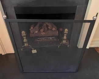 30. Tri - Fold Fireplace Screen (50" x 32")