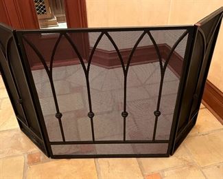 62. Arts and Crafts Tri Fold Fireplace Screen (31"h)