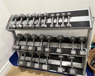 84. Hoist Weight Rack 5lbs to 70 lbs