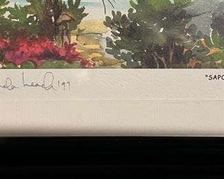 95. "Sapodilla" Signed Pamela Leach (9" x 7")