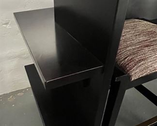 114. Stickley Gathering Island Bar w/ Inset Stone Top (78" x 24" x 36") and 3 Stools (19" x 14" x 27")