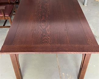 115. Stickly Plank Top Dining Table w/ 2 leaves (60" x 42" x 30")