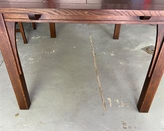 115. Stickly Plank Top Dining Table w/ 2 leaves (60" x 42" x 30")