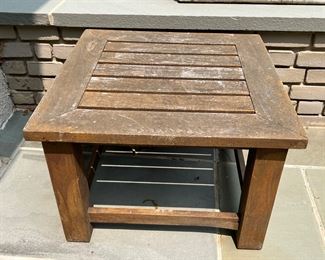118. Teak End Table (24" x 24" x 16")