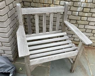 124. Teak Side Chair (29" x 22" x 33")