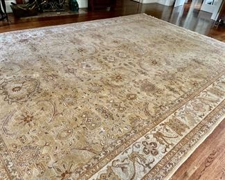 150. Hand Knotted Gold-Toned Rug (18' x 12')