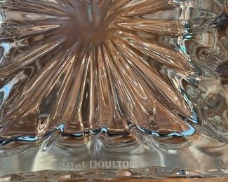 Royal Doulton Crystal decanter and old fashioned glasses 