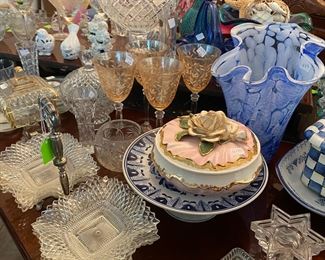 Beautiful Cut Glass and Crystal Service Pieces 