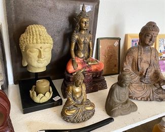 Collection of Buddha statues