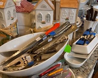 Flatware, Knives, Assortment of  Serving Utensils