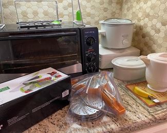 Toaster Oven, Crockpot, and other miscellaneous items