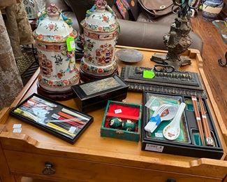 Lamps, Urns, and other items