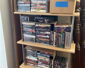 6 Linear feet of CDs and DVDs