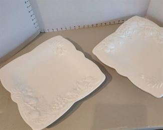 Two square 15" platters from Pier 1 Imports