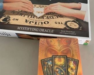Ouija board and Tarot cards