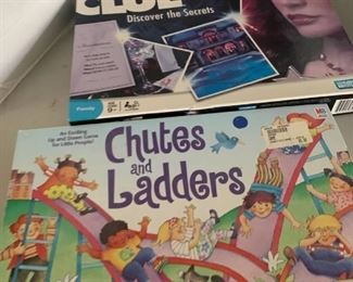 Chutes and ladders and Clue games