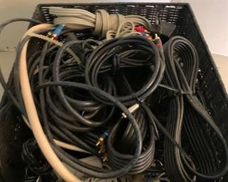 Various cords and cables