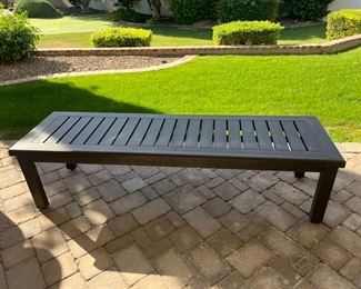 Mallin Outdoor Aluminum Bench - $400.00

Dimensions: 63.5"W x 18.5"D x 16.5"H
