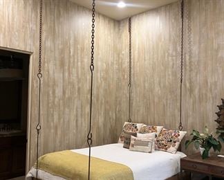 Anthropologie Floating Queen Bed.  Hanging chains not included - $800.00