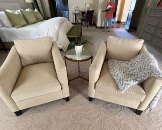 Century Furniture Della Armchairs - $1,900.00

Priced as a pair

Dimensions: 29.5"W x 34.5"D x 32.5"H x 18.5" seat height