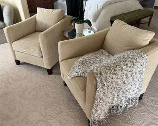 Century Furniture Della Armchairs - $1,900.00

Priced as a pair

Dimensions: 29.5"W x 34.5"D x 32.5"H x 18.5" seat height