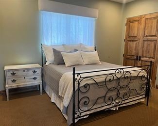 Wrought Iron Queen Bed - $650.00

Bed frame only