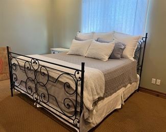 Wrought Iron Queen Bed - $650.00

Bed frame only