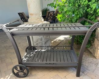 Mallin Outdoor Butler Cart - $650.00

Original retail: $2,600

Dimensions: 60"L x 27"W x 41"H