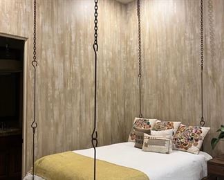 Anthropologie Floating Queen Bed.  Hanging chains not included - $800.00