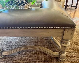 Leather Ottoman Coffee Table - $450.00

Nailhead trim

Slight wear on leather. Sold AS IS.

Dimensions: 53"W x 35.5"D x 19"H