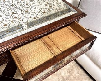 Jonathan Charles Aglomisa Library Desk - $1,300.00

Dimensions: 45.5"W x 26"D x 31.75"H
