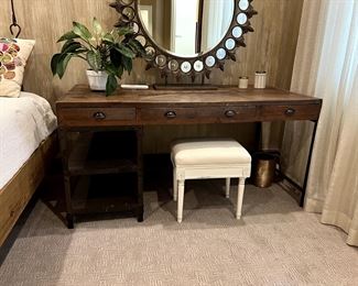 Rustic Reclaimed Wood Writing Desk - $600.00

Dimensions: 63"W x 31.5"D x 31"H