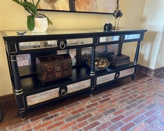 Lillian August for Hickory White Mirrored Console Table - $2,500.00

Dimensions: 72"W x 16.5"D x 34"H