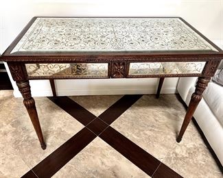 Jonathan Charles Aglomisa Library Desk - $1,300.00

Dimensions: 45.5"W x 26"D x 31.75"H
