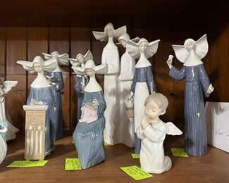 This is some of the large Lladro collection…also see next pic