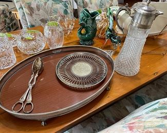 There’s a huge collection of vintage silverplate