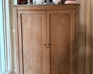 pretty cabinet with four interior shelves….farmhouse 