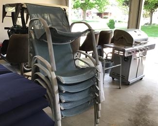 Stackable patio chairs