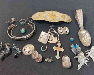 Unmarked Silver Jewelry Collection
