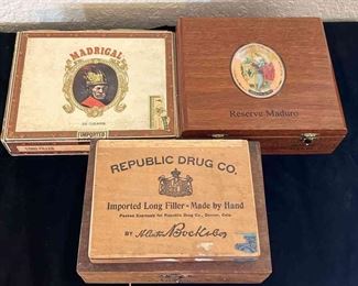 Vintage Cigar Box Collection