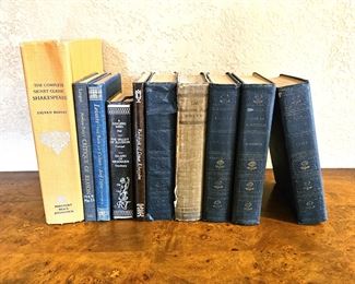 Set of 10 Assorted Antique Books - Shakespeare, Count of Monte Cristo, Gulliver's Travels & More
