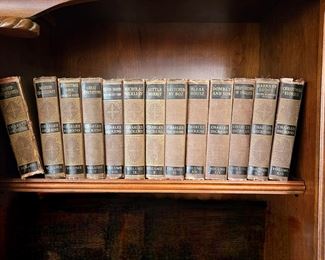 Set of 13 Charles Dicken's Novels Copyright 1860s in Decent Condition!